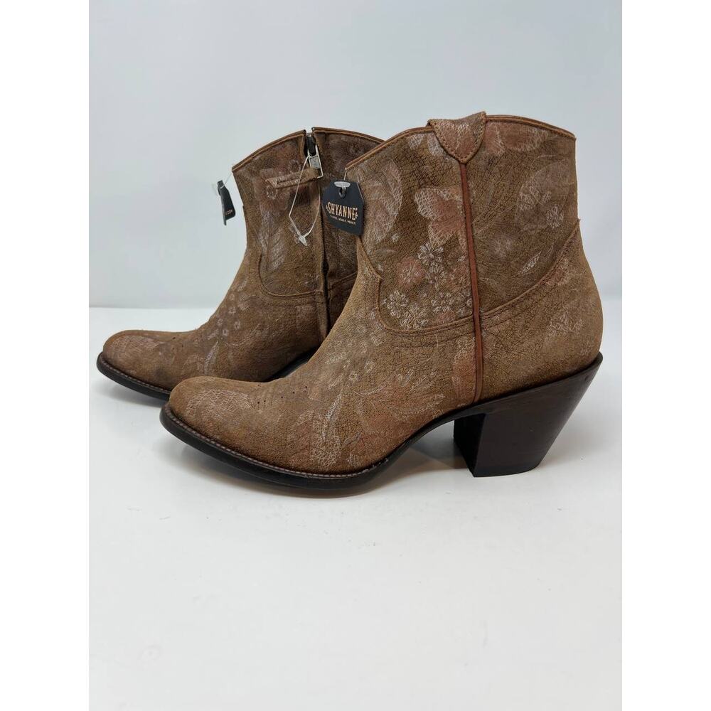 NWT Shyanne Sienna Western Ankle Boot Women's Leather 162483 Size 9155 - Picture 1 of 14